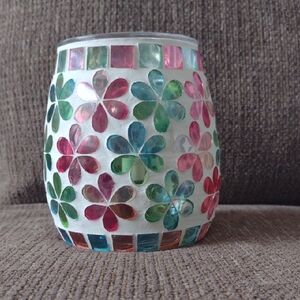 Interior Rimport Light Mosaic Lamp Stained Glass Floral Design